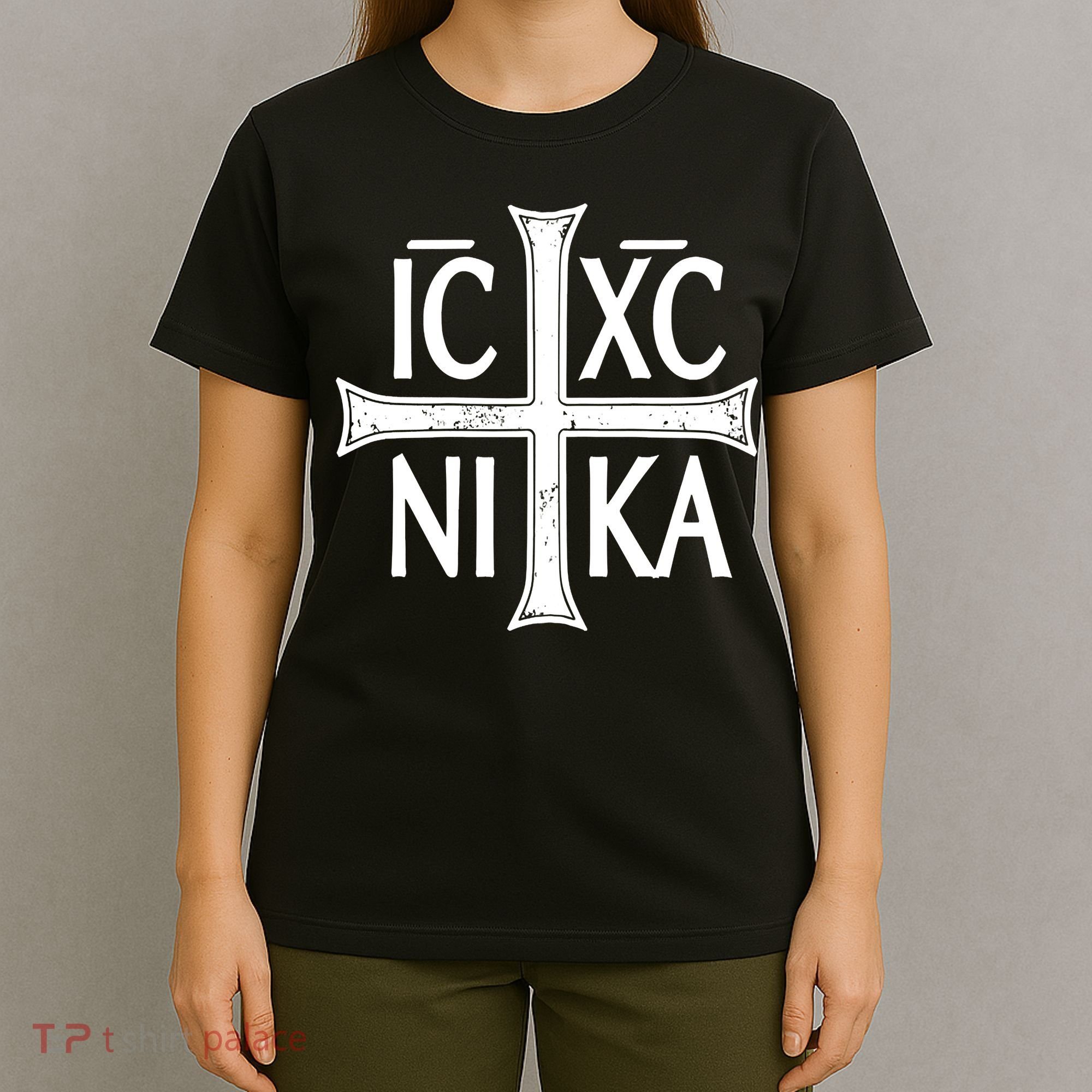 IC XC NIKA Cross Orthodox Eastern Christianity Christogram T-Shirt