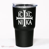 IC XC NIKA Cross Orthodox Eastern Christianity Christogram Tumbler thumb 0