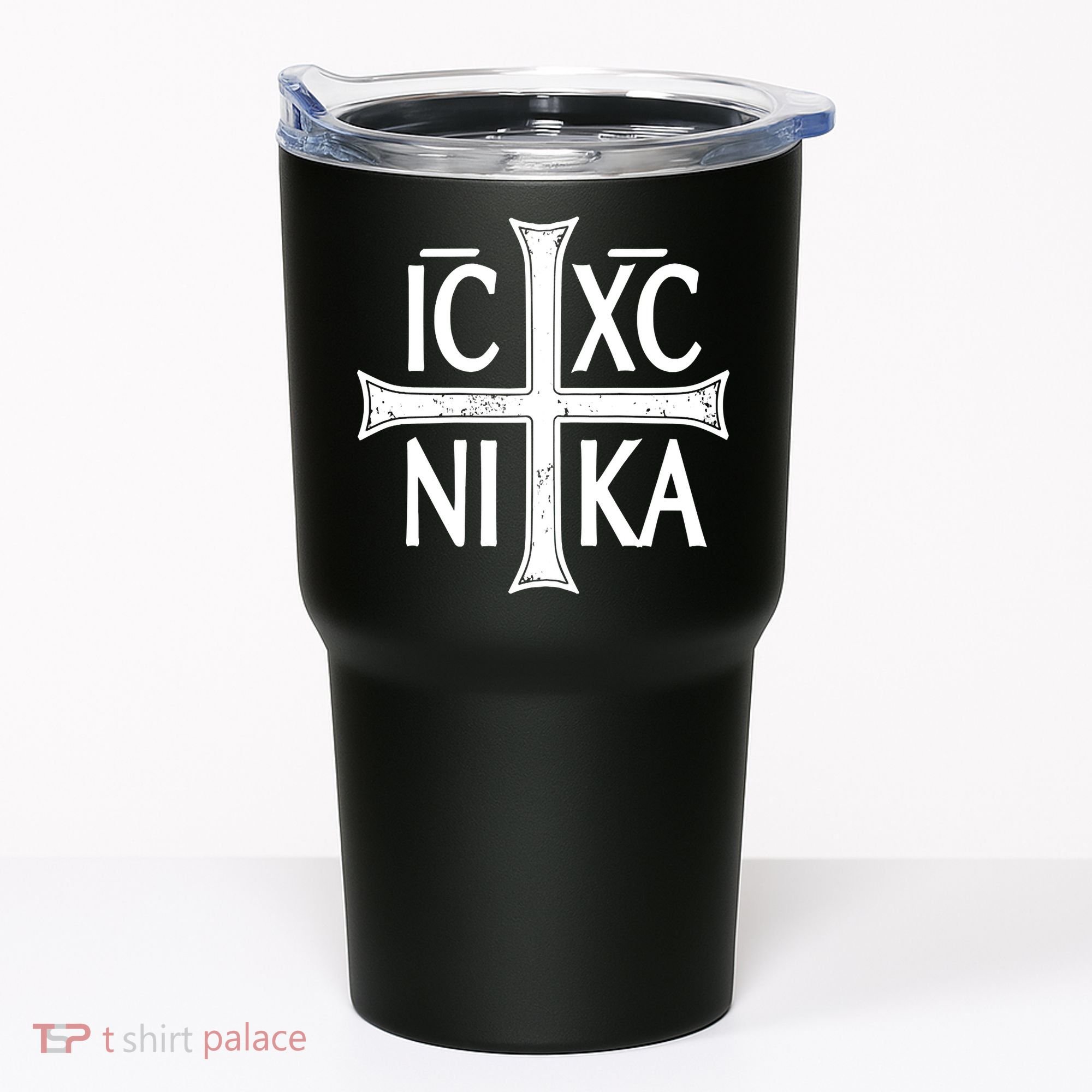 IC XC NIKA Cross Orthodox Eastern Christianity Christogram Tumbler