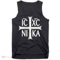 IC XC NIKA Cross Orthodox Eastern Christianity Christogram Tank Top thumb 0
