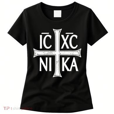 IC XC NIKA Cross Orthodox Eastern Christianity Christogram Women's T-Shirt