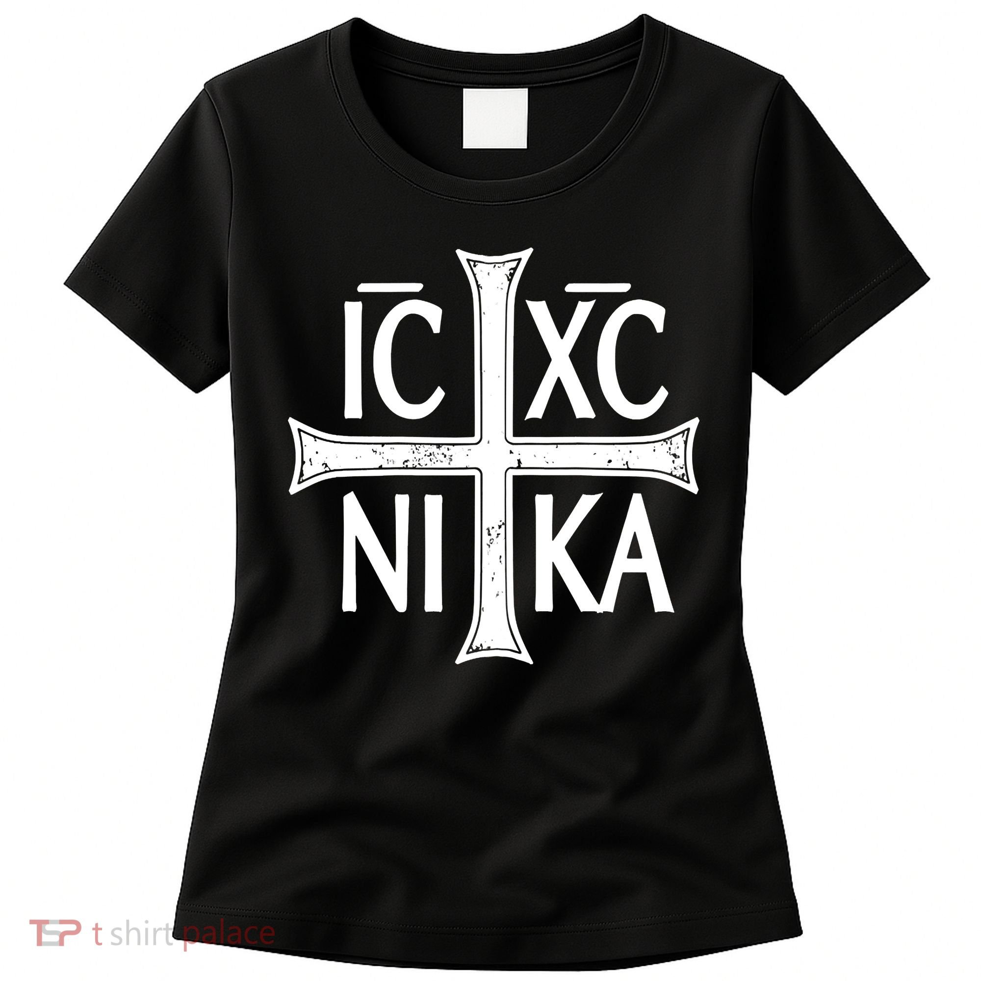IC XC NIKA Cross Orthodox Eastern Christianity Christogram Women's T-Shirt