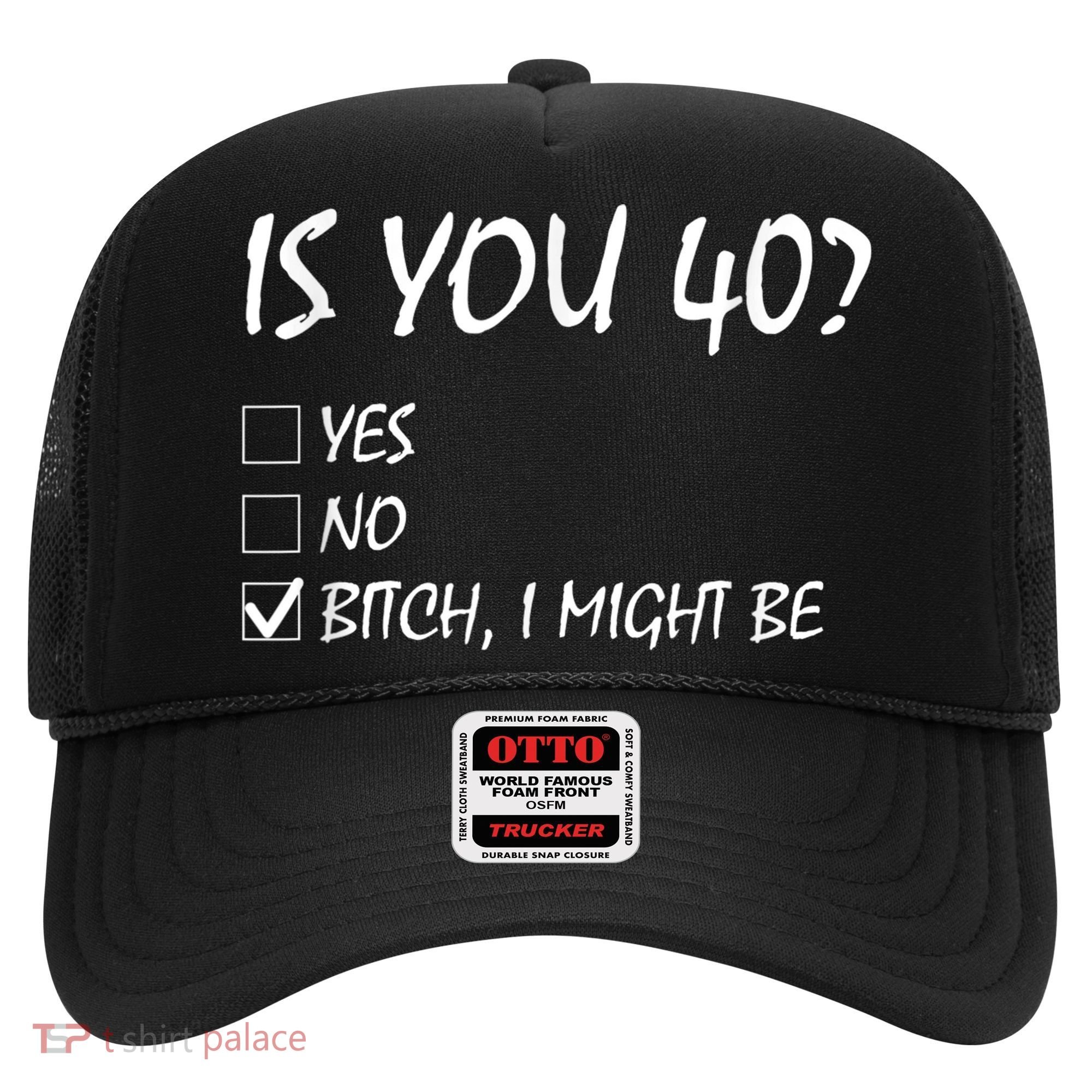 Is You 40? funny 40th Birthday, 40 Year Old, Birthday Party Hat