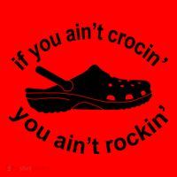If You AinT Crocin You AinT Rockin Santa Hat thumb 1