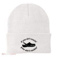 If You AinT Crocin You AinT Rockin Beanie thumb 0