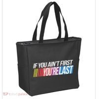 If You AinT First YouRe Last Formula Racing Tote Bag thumb 2