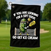 If You Are Looking For A Soft Serve Go Get Ice Cream Golf Towel thumb 1
