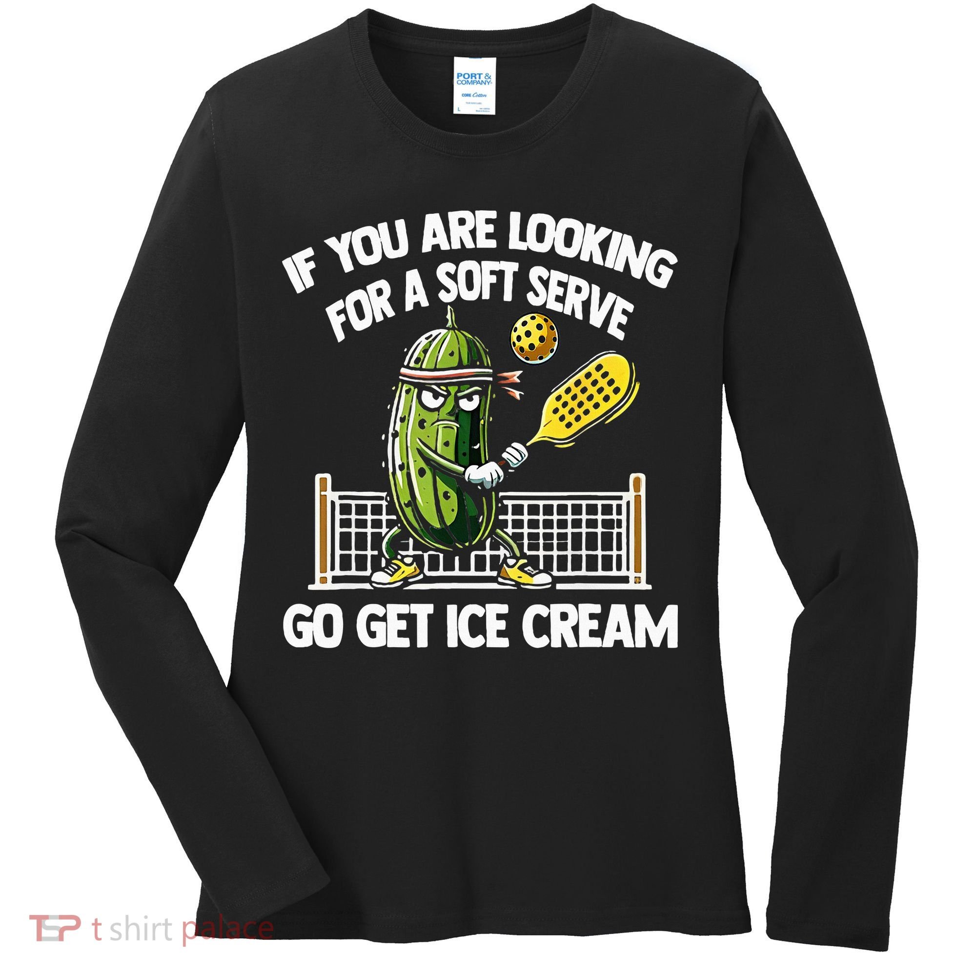 If You Are Looking For A Soft Serve Go Get Ice Cream Women's Long Sleeve Shirt