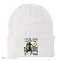 If You Are Looking For A Soft Serve Go Get Ice Cream Funny Pickleball Beanie thumb 0