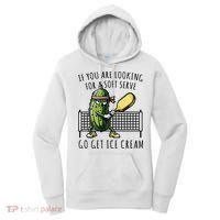 If You Are Looking For A Soft Serve Go Get Ice Cream Funny Pickleball Women's Hoodie thumb 0