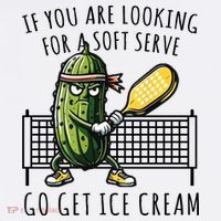 If You Are Looking For A Soft Serve Go Get Ice Cream Funny Pickleball Visor thumb 3