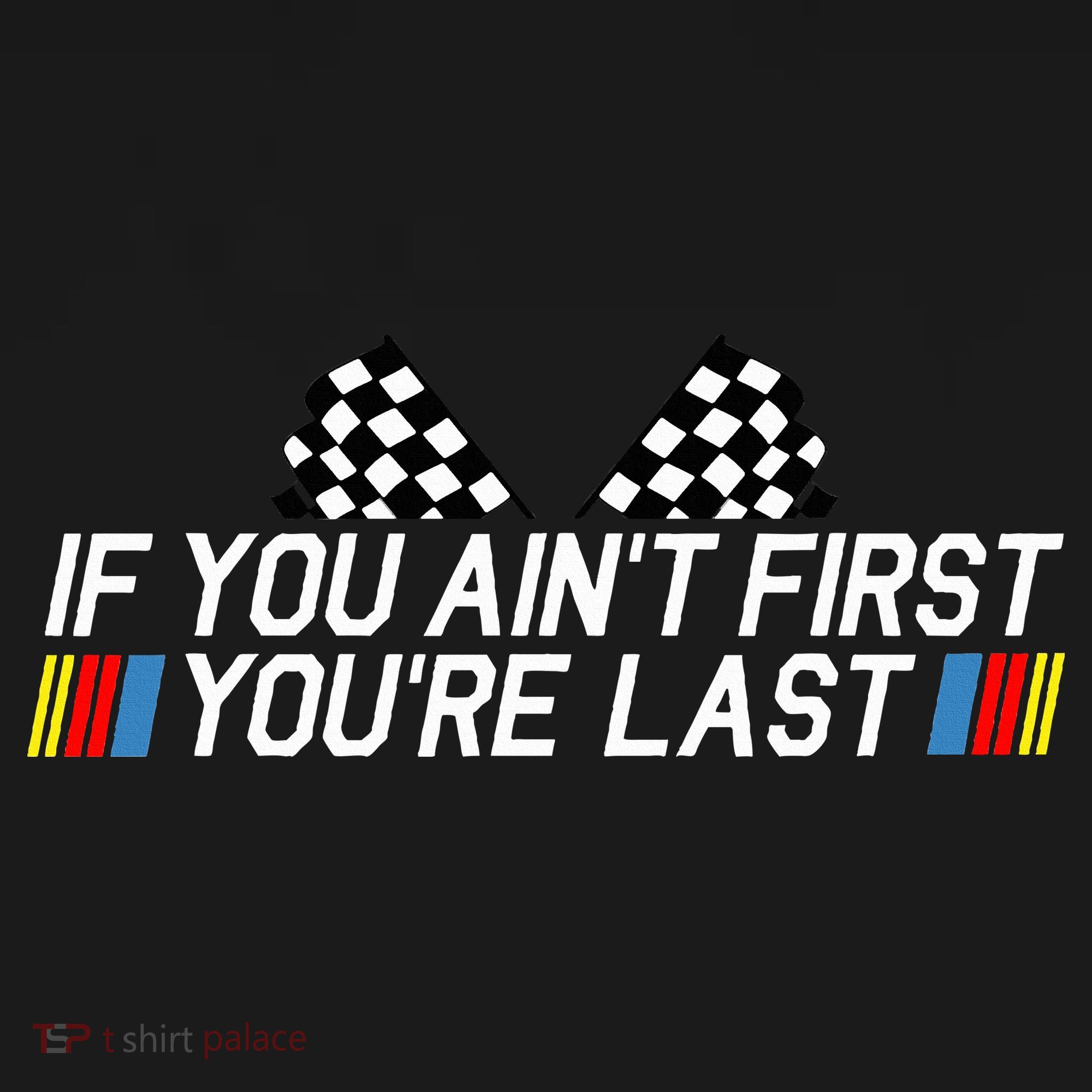If You AinT First YouRe Last Funny Drag Racing Fathers Day Ornament