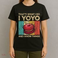 I Yoyo And I Know Things Funny Vintage Yoyo T-Shirt thumb 4