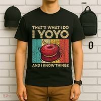 I Yoyo And I Know Things Funny Vintage Yoyo T-Shirt thumb 6