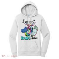 If You Aint Crocin You Aint Rockin Tie Dye Women's Hoodie thumb 0
