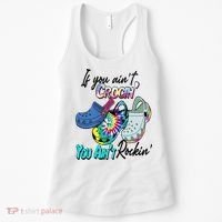 If You Aint Crocin You Aint Rockin Tie Dye Women's Tank Top thumb 0