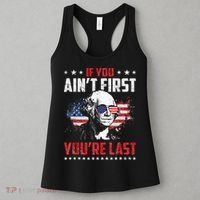 If You Aint First Youre Last Independence Day 4th Of July Women's Tank Top thumb 3