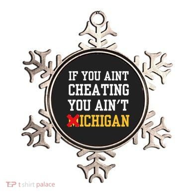 If You Aint Cheating You Ain't Michigan retro  Ornament