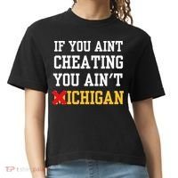 If You Aint Cheating You AinT Michigan Comfort Colors Boxy T-Shirt thumb 0