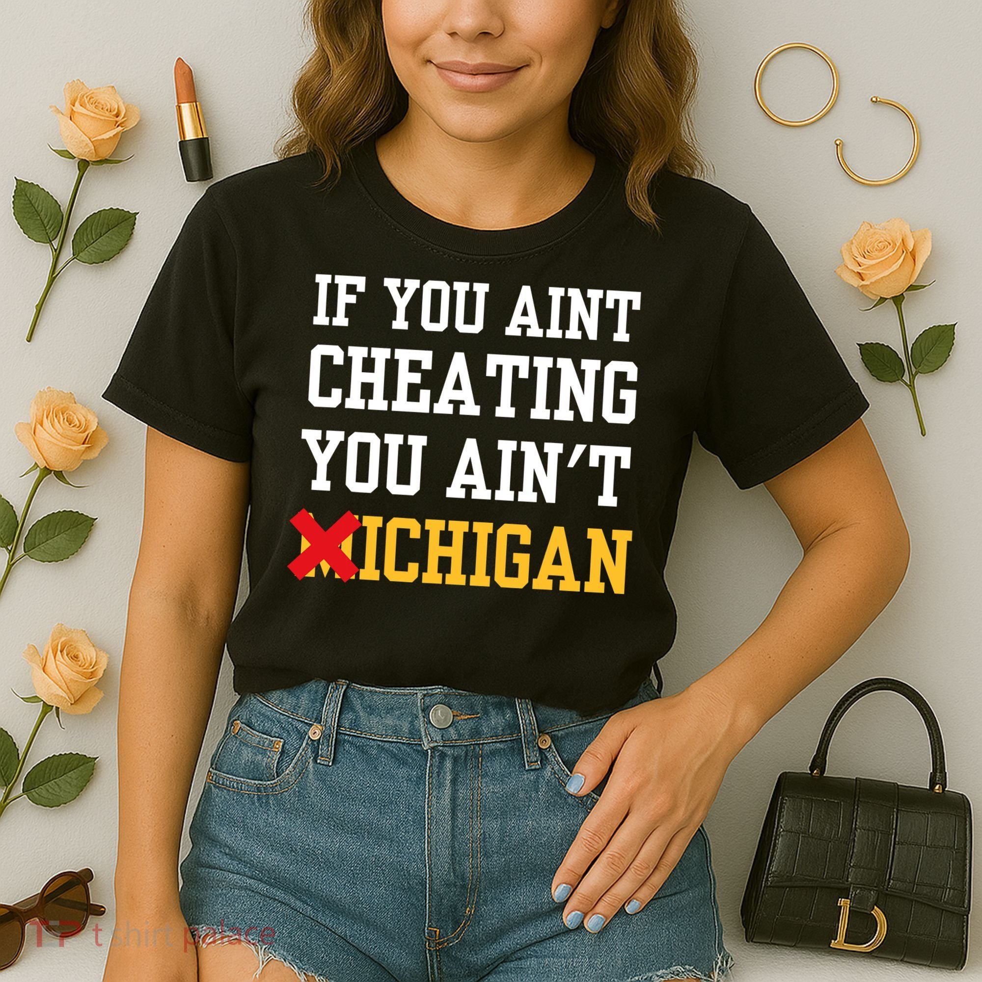 If You Aint Cheating You AinT Michigan Comfort Colors Boxy T-Shirt