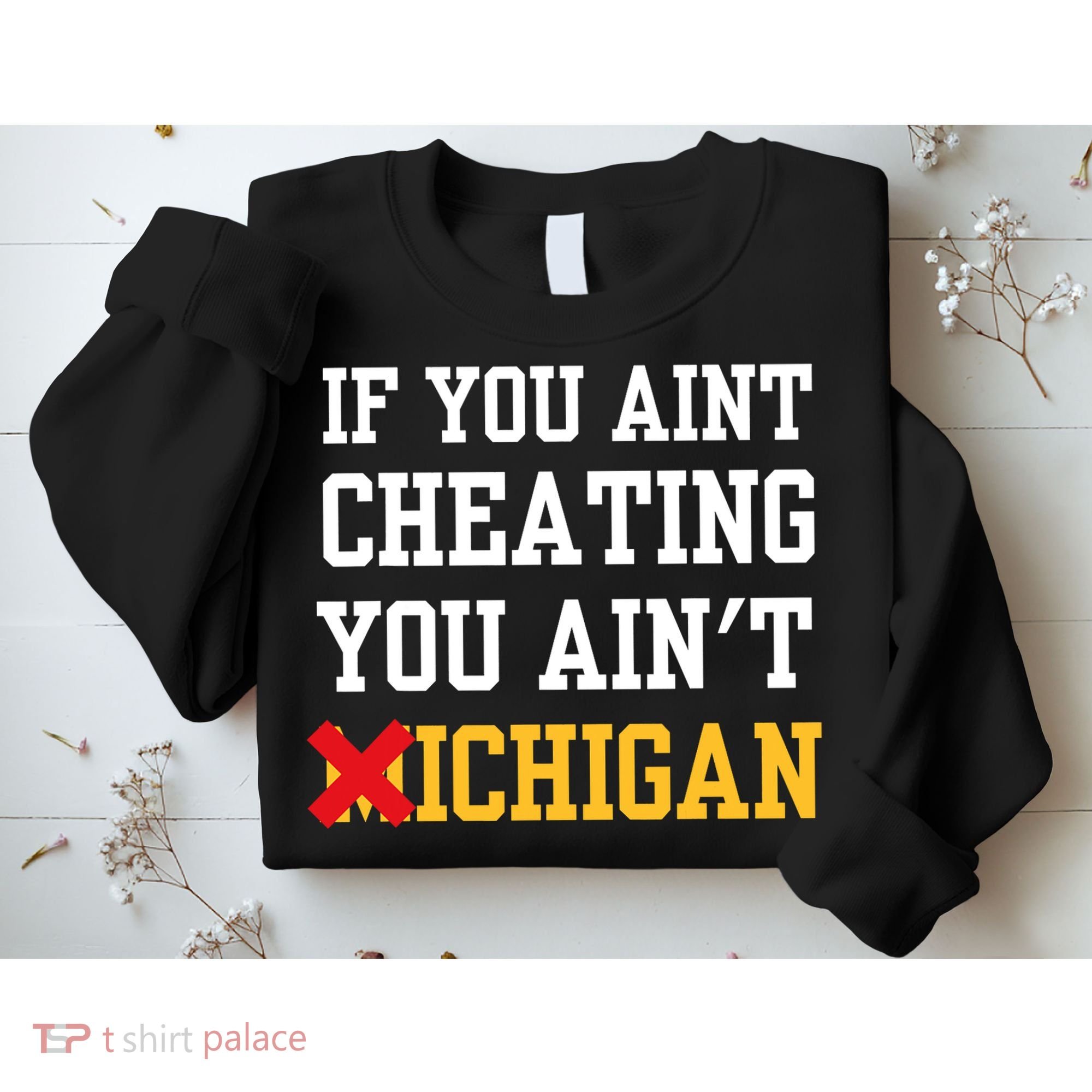If You Aint Cheating You AinT Michigan Sweatshirt
