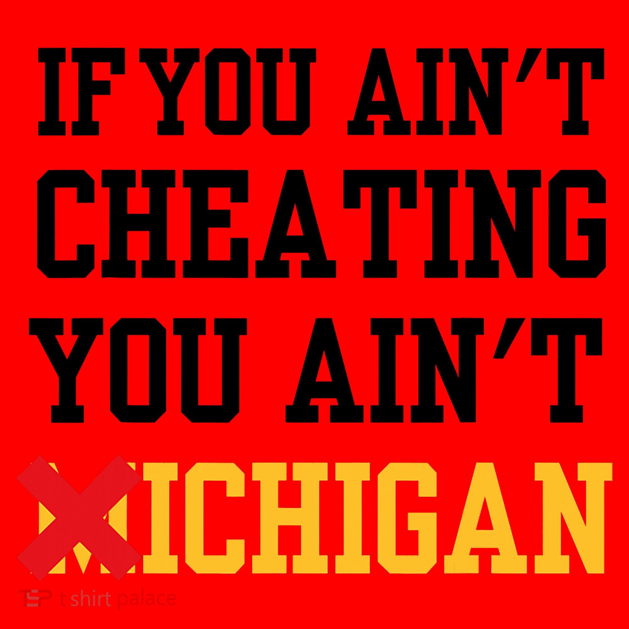 If You Aint Cheating You AinT Michigan Santa Hat