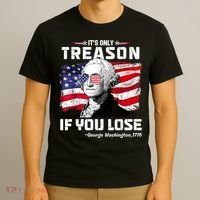 If You Aint First Youre Last Funny George Washington 4th Of July T-Shirt thumb 3