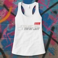 If You Ain't First You're Last Gift Moto Racing Funny Gift Women's Tank Top thumb 3