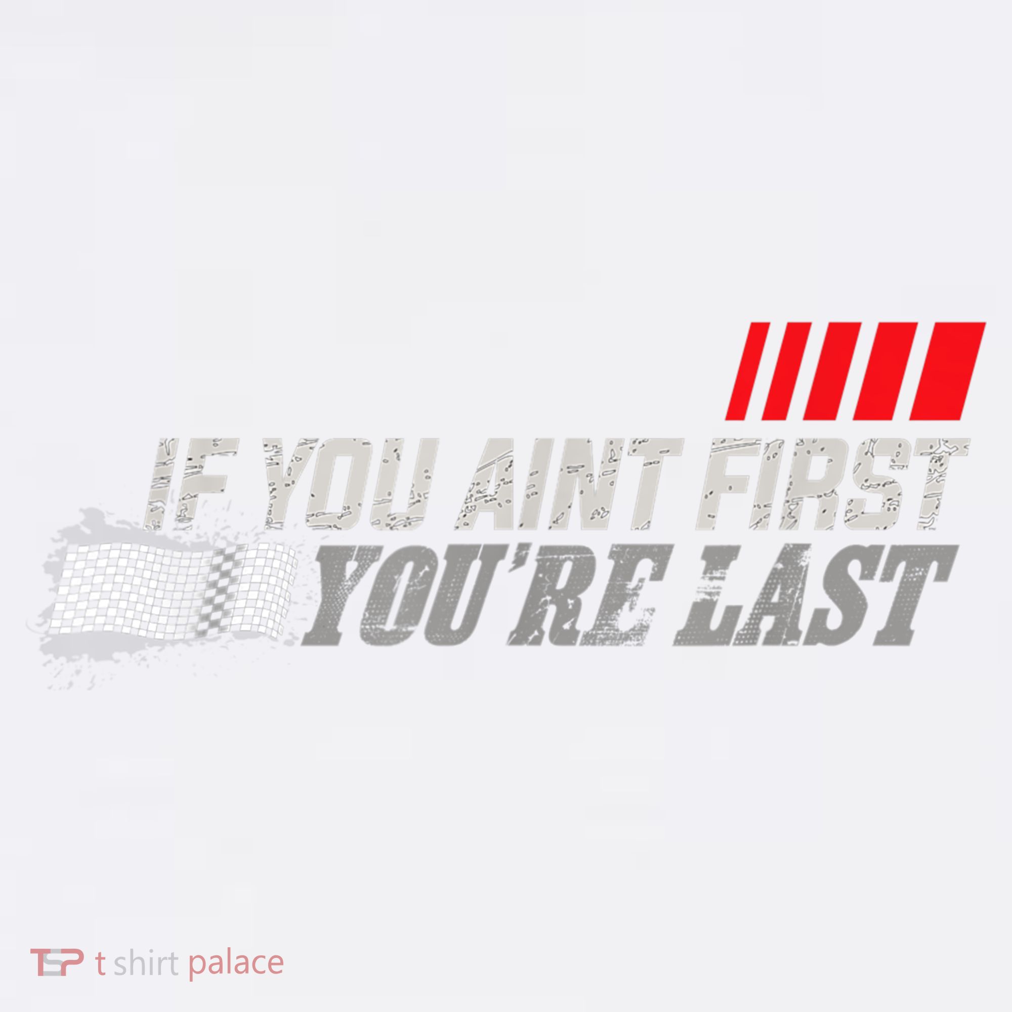 If You Ain't First You're Last Gift Moto Racing Funny Gift Women's Tank Top