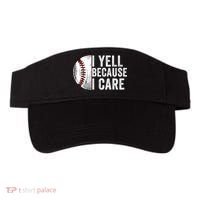 I Yell Because I Care Baseball Pride Baseball Mom Baseball Dad Baseball Parent Visor thumb 0