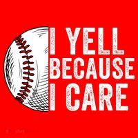 I Yell Because I Care Baseball Pride Baseball Mom Baseball Dad Baseball Parent Santa Hat thumb 1
