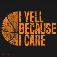 I Yell Because I Care Basketball Mousepad thumb 1