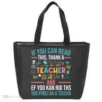 If You Can Read This Thank A Teacher Funny Teacher Tote Bag thumb 0