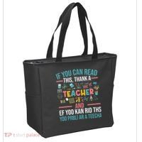 If You Can Read This Thank A Teacher Funny Teacher Tote Bag thumb 2