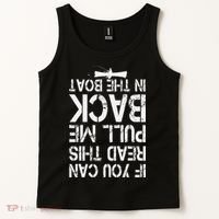 If You Can Read This Pull Me Back In The Boat Funny Fishing Tank Top thumb 2