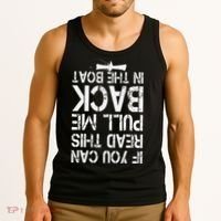 If You Can Read This Pull Me Back In The Boat Funny Fishing Tank Top thumb 3