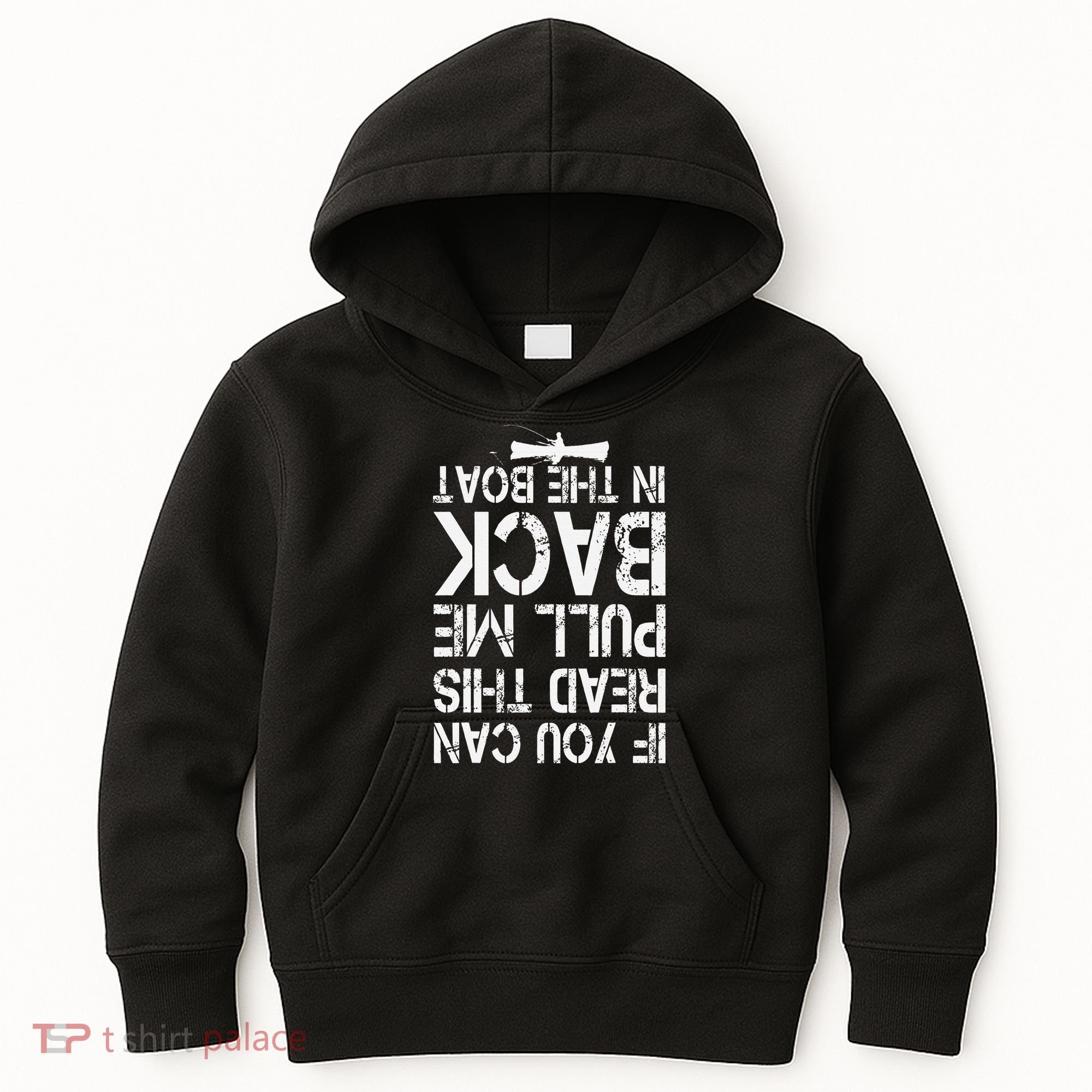 If You Can Read This Pull Me Back In The Boat Funny Fishing Kids Hoodie