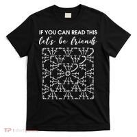 If You Can Read This Lets Be Friends Crochet T-Shirt thumb 0