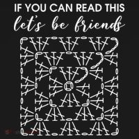 If You Can Read This Lets Be Friends Crochet Women's Hoodie thumb 2