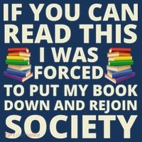 If You Can Read The I Was Forced To Put My Book Down And Rejoin Society Pajama Set thumb 2