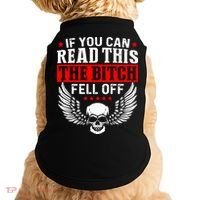 If You Can Read This The Bitch Fell Off Biker Doggie Tank thumb 0