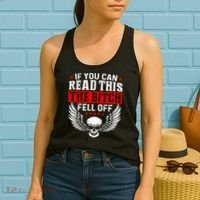 If You Can Read This The Bitch Fell Off Biker Women's Tank Top thumb 2