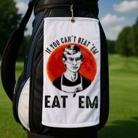 If You Can Beat Em Eat Em Jeffrey Dahmer Golf Towel thumb 2