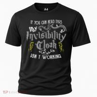 If You Can Read This My Invisibility Cloak Isn't Working Fun Cooling Performance Crew T-Shirt thumb 0