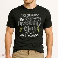 If You Can Read This My Invisibility Cloak Isn't Working Fun Cooling Performance Crew T-Shirt thumb 2