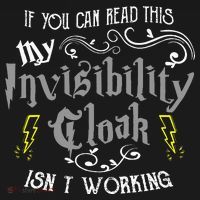 If You Can Read This My Invisibility Cloak Isn't Working Fun Pom Pom 12in Knit Beanie thumb 2