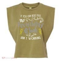 If You Can Read This My Invisibility Cloak Isn't Working Fun Garment-Dyed Women's Muscle Tee thumb 0