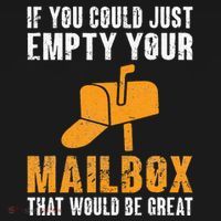 If You Could Just Empty Your Mailbox Funny Postal Employee USA-Made Doggie Bandana thumb 2