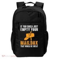 If You Could Just Empty Your Mailbox Funny Postal Employee Backpack thumb 0