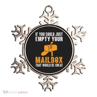 If You Could Just Empty Your Mailbox Funny Postal Employee Ornament
